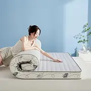 Japanese Floor Futon Mattress,Foldable Tatami Mat, Roll Up Shikibuton,Lounger Guest Bed for Camping Couch