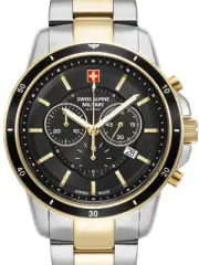 Swiss Alpine Military 7089.9147 Chronograph Mens Watch 44mm 10ATM