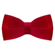 King & Priory Red Velvet Bow Tie