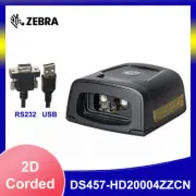 Zebra DS457-HD20004ZZCN USB/RS232 2D Wired Fixed Mount Barcode Scanner w/ Cable