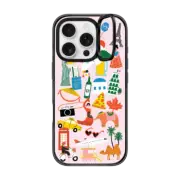 iPhone 16 Pro Impact Ring Stand Case MagSafe Compatible GLOBETROTTER