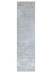 Eden Understated Pattern and Smooth Silky Texture in Grey : Runner Rug