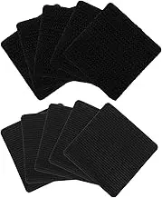 GLEAVI 10-Pack Car Floor Mat Patch Carpet Gripper Tape for Hardwood Floors Rug Stickers Non Slip Pads for Couch Cushions Auto Fixing Tape Set