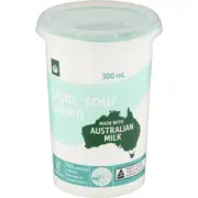 Woolworths Light Sour Cream 300ml