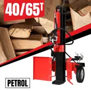 BBT 40/65 Ton Hydraulic Wood Log Splitter - 9HP Petrol - 2-Year Warranty