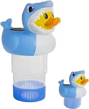 Ocastuted Solar Pool Chlorine Floater - Large Capacity Chlorines Tablet Floaters | Chlorinator Dispenser Large Capacity Night Light for Outdoor Spa Tub Decor