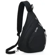 Men Outdoor Sport Bag Casual Sling Bag with USB Charging Port for Leisure