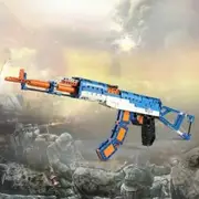 498PCS PUBG AK 47 plastic Assembled Military Technic Building Block Brick fit for Legos Kids Outdoor Game Model toy