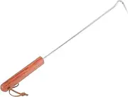 BBQ Meat Hook with Handle Durable Grill Tool for Cooking and Outdoor Barbecue Easy to Clean Steak Flipper Turner for Grilling Meat