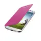 Samsung GALAXY S4 I9500原廠側翻式皮套-粉色