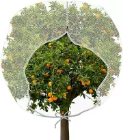 Fruit Tree Netting Cover with Zipper and Drawstring Large Garden Insect Netting