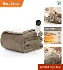 Soft Sherpa Electric Heated Blanket with 10 Levels - 50" x 60" Energy Efficient
