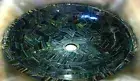 Blue Tiger Eye Stone Royal Sink / Randm Work Powder Room Sink / Oval Wash Basin