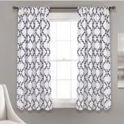 Bellagio Room Darkening Window Curtain Panels Set of 2 Panels 52X63 - Lush Decor