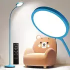 Blue Floor Lamp,Super Bright Dimmable LED Lamps for Living Room, Custom Color Te