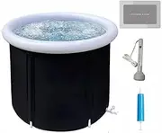 Ice Bath Tub, Portable Ice Bath Tub, Foldable Cold Water Therapy Tub, Ice Plunge Bath Tub for Athletes, Folding Bathtub Cold Therapy Hot Tub Spa Bucket for Adults, Indoor or Outdoor