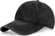[BAOPLAYKIDS] XXL Oversize Washed Denim Hats Baseball Cap for Big Heads Large Pigment Dyed Dad Hat Low Profile Sports Caps 23.5"-25.5"