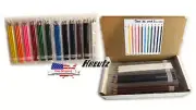Madisi Colored Pencils Bulk - Pre-Sharpened 12 Assorted Colors 36 quantity 3 ea.