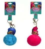 Shimmer and Shine Pom Pom Keychain Clips