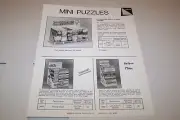 Vintage WARREN PAPER PRODUCTS - MINI PUZZLES ad sheet #0229