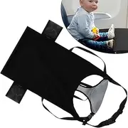 Toddler Airplane Seat Extender, Polyester Airplane Footrest for Kids with Side Pocket, Breathable Toddler Plane Travel Bed, Portable Travel Hammock Infant Airplane Seat Extender for Flying Plane