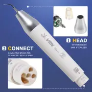 VRN Dental LED Light Ultrasonic Piezo Scaler Handpiece For EMS WOODPECKER