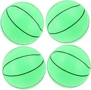Milisten 1 Set Glow Dark Basketball Inflatable Training Ball with Inflator Lightweight and Portable for Outdoor Fun and Family Activities for Summer Parties and Games
