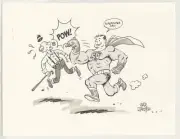 Super Duper Man Original Art by Steve Mannion