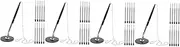 SEWACC 4 Sets Business Desk Pen Metal Chain Design Ergonomic Writing Pen Signature