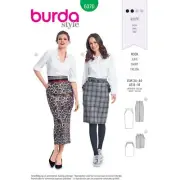 B51 BURDA 6370: SKIRT SIZE 8-18 SEWING PATTERN