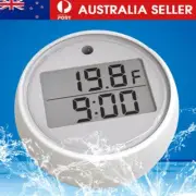 Waterproof LED Digital Auto Timing Floating Thermometer Timer For Swimming Pool