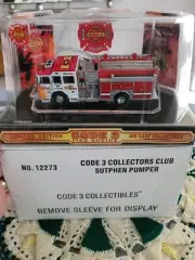 SUTPHEN FIRE ENGINE VOLUNTEER FIRE DEPT 1/64 CODE 3 COLLECTIBLE LTD ED
