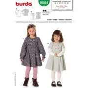 Burda Sewing Pattern 9564 - Child's Dress Fitted (2-3-4-5-6-7) Sewing Pattern