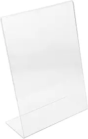 JEWEDECO 2pcs Acrylic Display Board Commercial Advertising Stand Office Sign Holder Picture Frame Office Desk Accessories Store Display Stand Menu Stand Card Display Stand Tabletop Frame