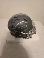 Signed Buffalo Bills Rasul Douglas Slate Mini Helmet COA