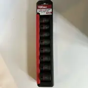 Hyper Tough 9-Piece 1/2" Drive Impact Metric Socket Set SAE