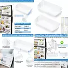2 Refrigerator Door Shelf Bin For Whirlpool Kenmore WP2204812 AP6006531 2195395
