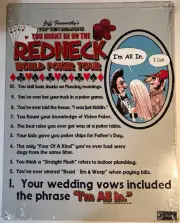 JEFF FOXWORTHY - "You Might Be On The REDNECK WORLD POKER TOUR"- Sign - NEW