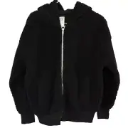 Girls Anko Black Hoodie Zip Up Sweater Size 12 BNWT