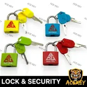 Small Mini PadLock Travel Suitcase Lock Luggage Bag Gym Locker With 2 Keys