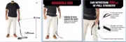 KONG® Shock Absorbing Hands-Free Dog Leash 6-ft long BLACK Retails $30