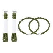 7 7/8 Inch Elastic Boot Bands Straps with Hooks 6Pcs Elastic Garter Straps Green