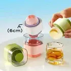 Sealed Round Ice Cube Molds Quick-freezing Silicone Ice Jelly Mold
