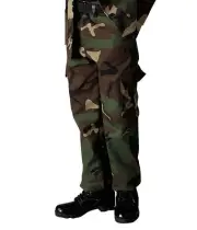 Kids Military Type Woodland Camouflage Army BDU Pants