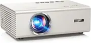 500 ANSI Home Ceiling Projector with App, Smart Projector with WiFi 6 and Bluetooth, 1080P Native Outdoor Movie Projector Off-white