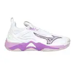 MIZUNO WAVE MOMENTUM 3 女排球鞋-運動 訓練 美津濃 V1GC231210 白紫黃