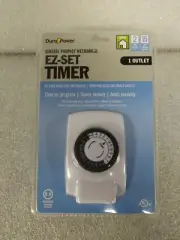Durapower indoor ez-set timer for 1 outlet 15 amp