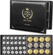 AITIME Coin Album, Coin Collection Holder, 312 Pockets Coin Collection Holder Album for Collectors, Coin Collection Book to Storage Penny to Dollar Coins