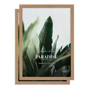 Cooper & Co. Set Of 2 29.7x42cm Oak Premium Paradise Wooden Photo Frame