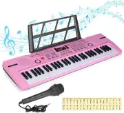 Hricane Kids Piano Keyboard, 61 Keys Beginner Electronic Keyboard Portable Digit